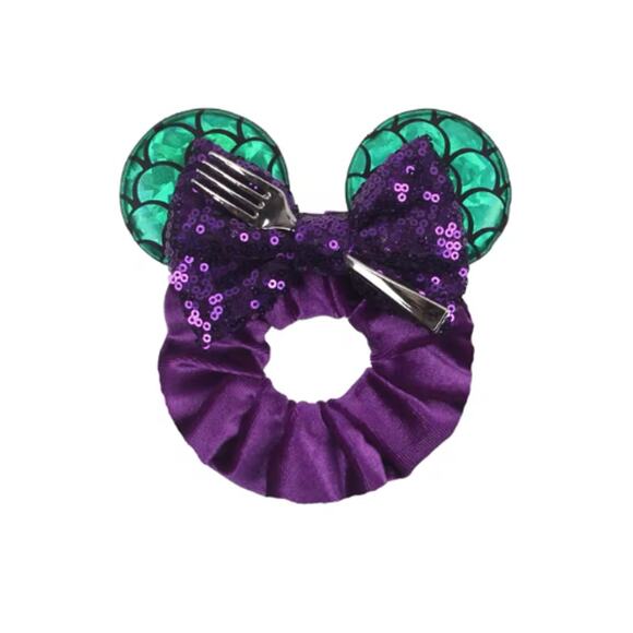 Ariel and Ursula Scrunchie with Mouse Ears - Picture 3 of 3